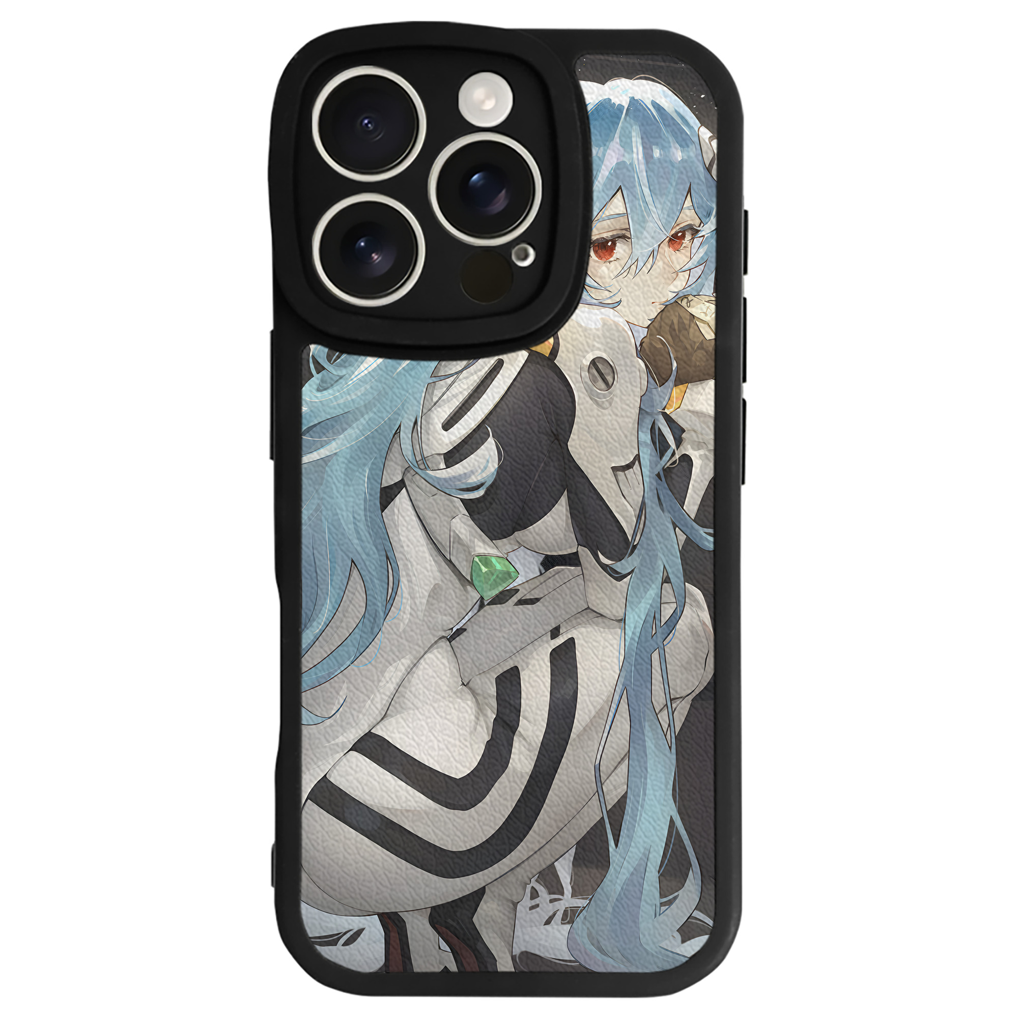 （画像用） EVA 新世紀エヴァンゲリオン 【iPhone 16シリーズ対応】シリコンスマホケース（レザー調） 材質：シリコン